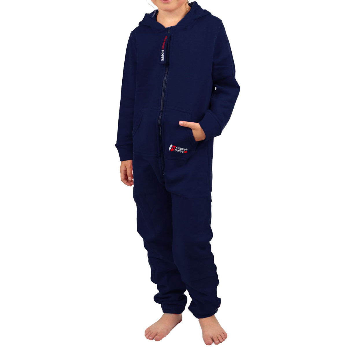 Gennadi Hoppe Kinder Jumpsuit - Jungen, Mädchen Onesie Jogger Einteiler Overall Jogging Anzug Trainingsanzug