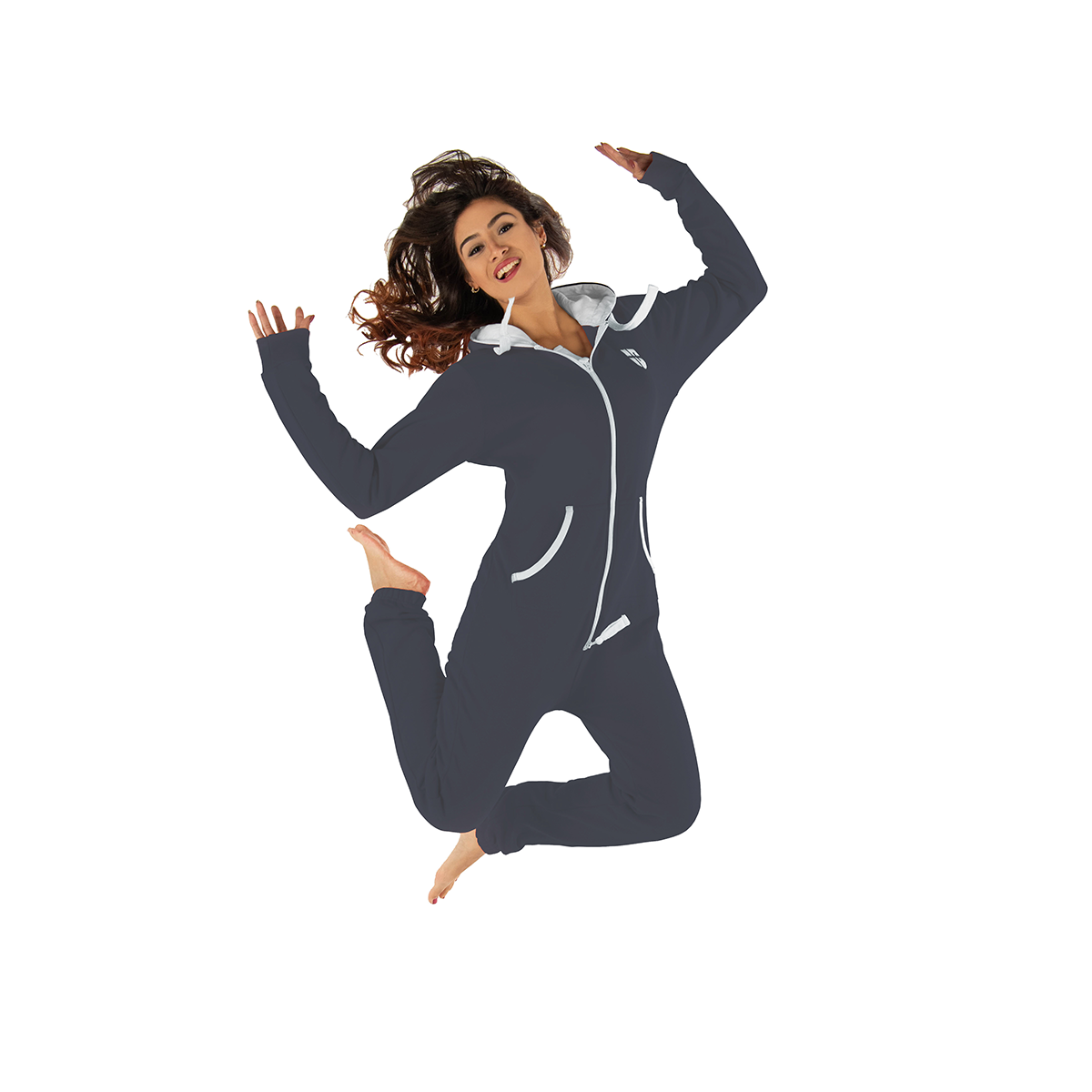 Gennadi Hoppe Damen Jumpsuit Onesie Jogger Einteiler Overall Jogging Anzug Trainingsanzug - SLIM FIT