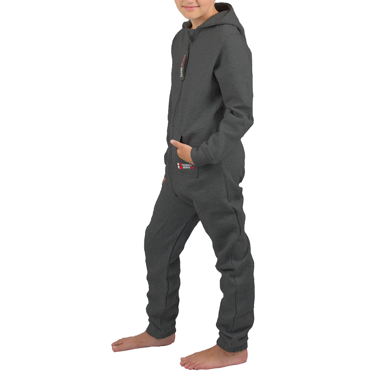 Gennadi Hoppe Kinder Jumpsuit - Jungen, Mädchen Onesie Jogger Einteiler Overall Jogging Anzug Trainingsanzug