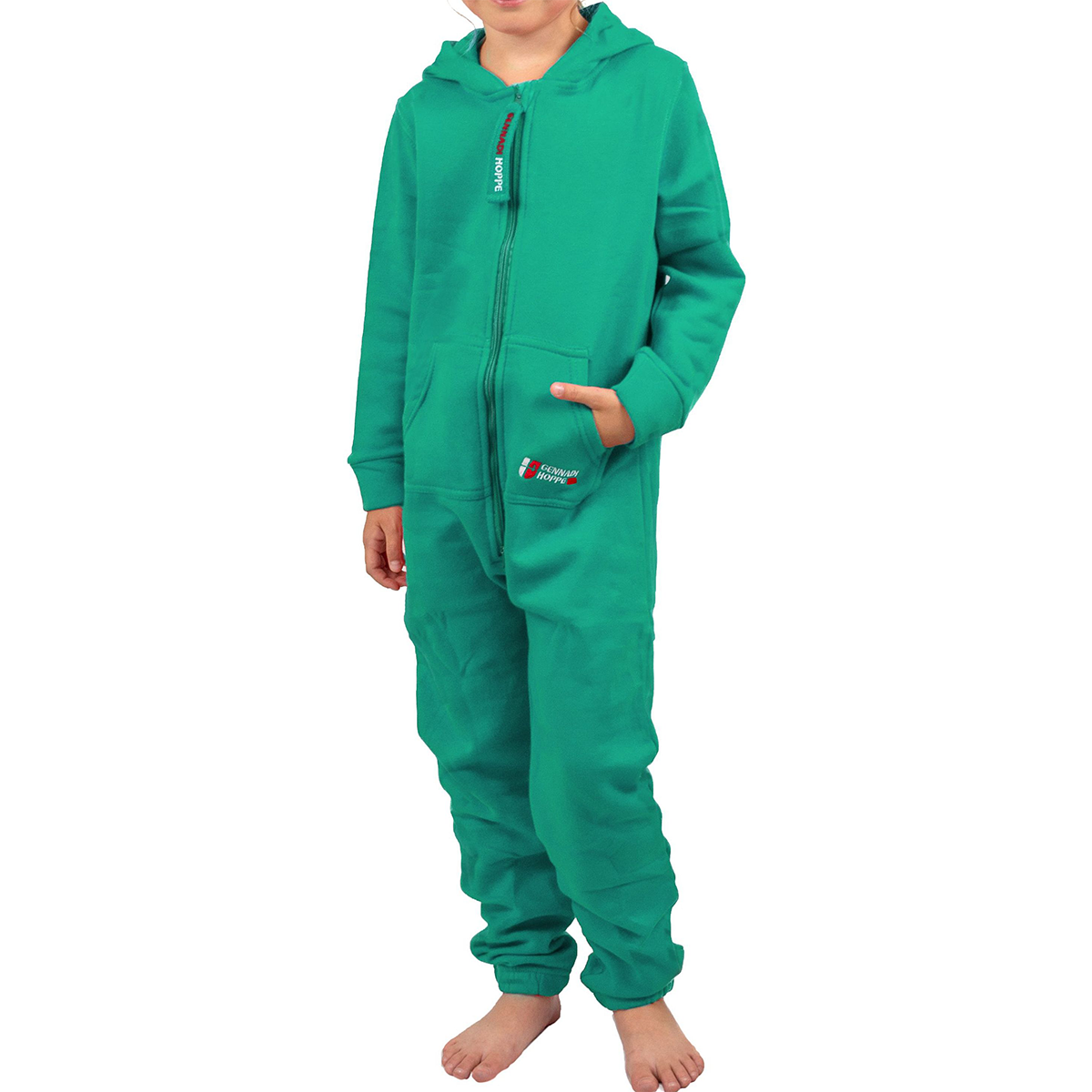 Gennadi Hoppe Kinder Jumpsuit - Jungen, Mädchen Onesie Jogger Einteiler Overall Jogging Anzug Trainingsanzug