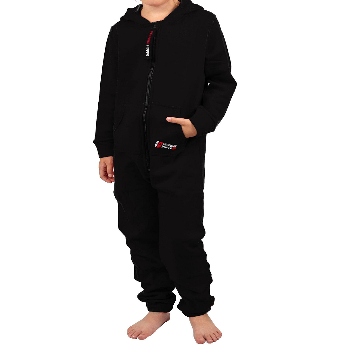 Gennadi Hoppe Kinder Jumpsuit - Jungen, Mädchen Onesie Jogger Einteiler Overall Jogging Anzug Trainingsanzug