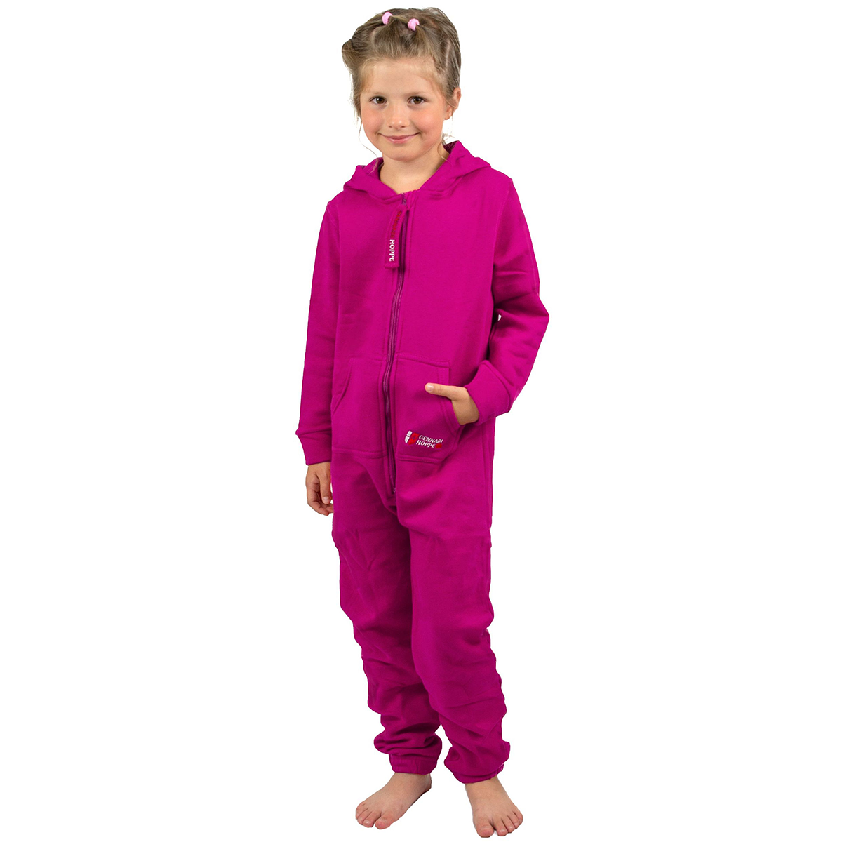 Gennadi Hoppe Kinder Jumpsuit - Jungen, Mädchen Onesie Jogger Einteiler Overall Jogging Anzug Trainingsanzug