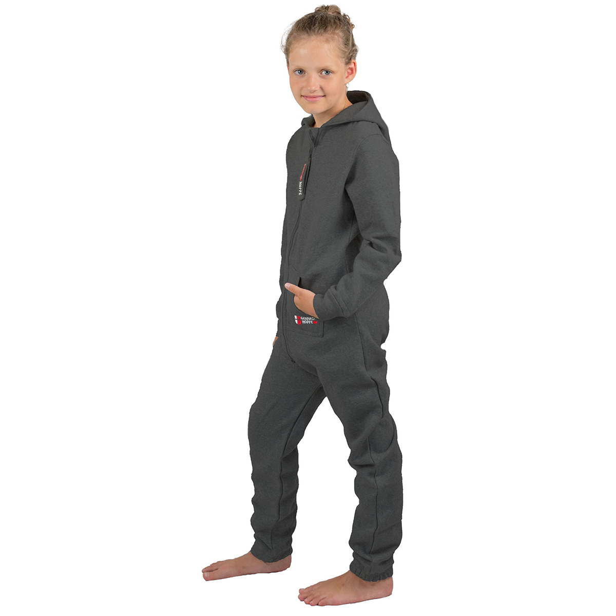 Gennadi Hoppe Kinder Jumpsuit - Jungen, Mädchen Onesie Jogger Einteiler Overall Jogging Anzug Trainingsanzug