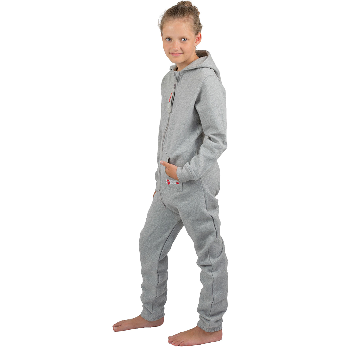 Gennadi Hoppe Kinder Jumpsuit - Jungen, Mädchen Onesie Jogger Einteiler Overall Jogging Anzug Trainingsanzug