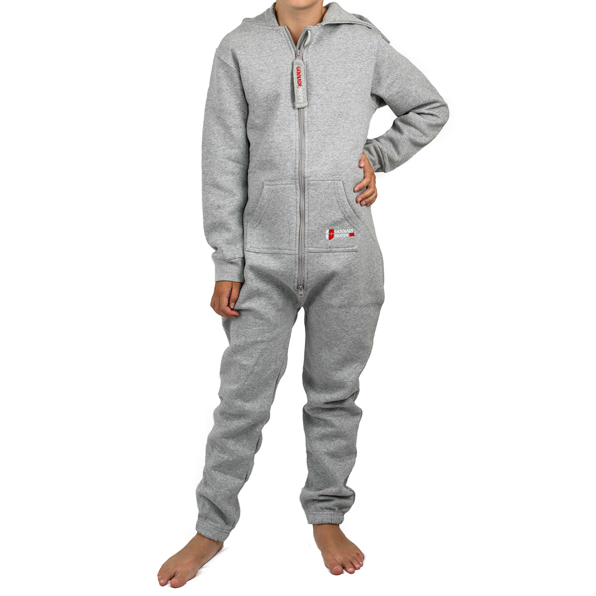 Gennadi Hoppe Kinder Jumpsuit - Jungen, Mädchen Onesie Jogger Einteiler Overall Jogging Anzug Trainingsanzug