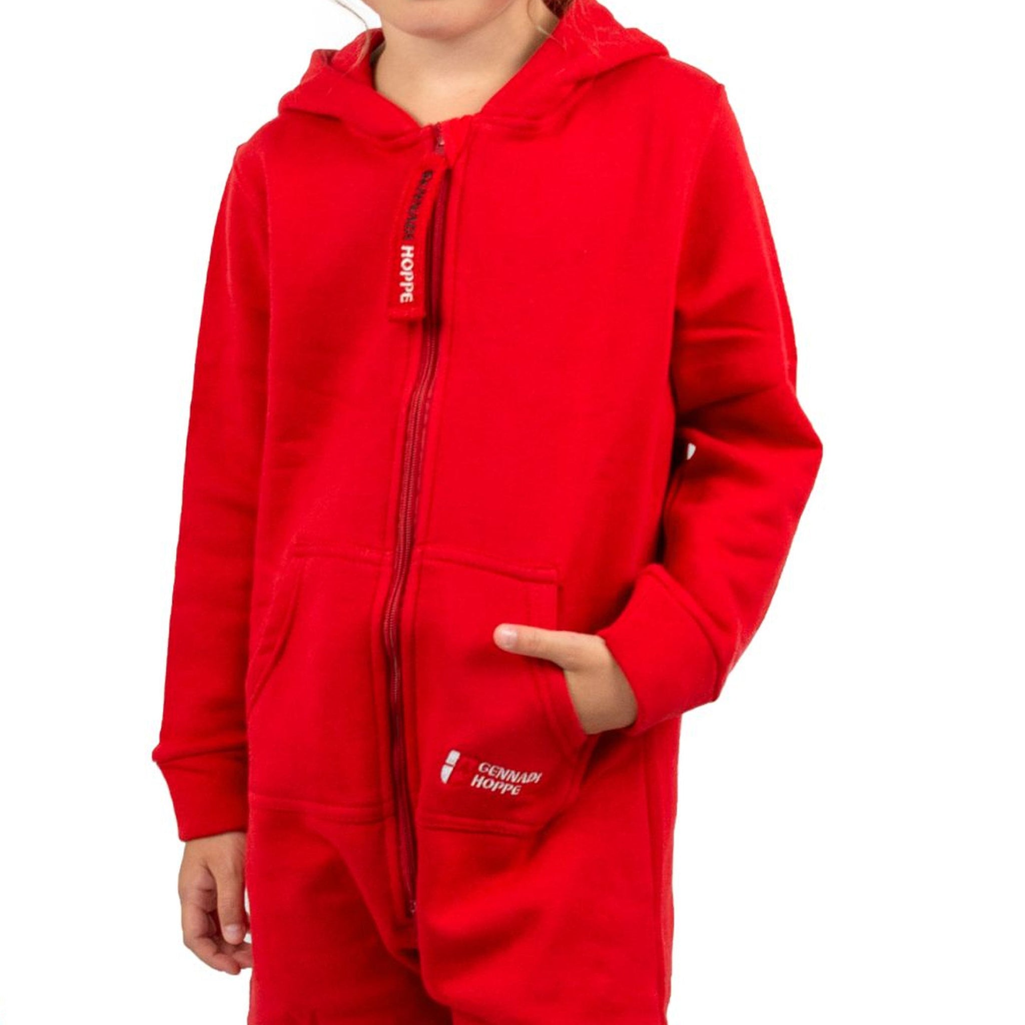 Gennadi Hoppe Kinder Jumpsuit - Jungen, Mädchen Onesie Jogger Einteiler Overall Jogging Anzug Trainingsanzug