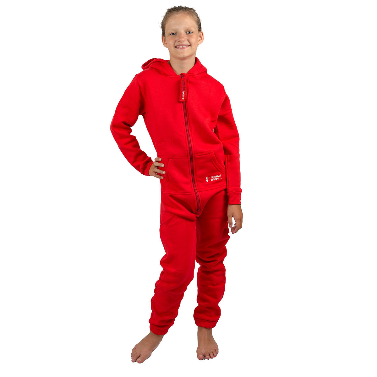 Gennadi Hoppe Kinder Jumpsuit - Jungen, Mädchen Onesie Jogger Einteiler Overall Jogging Anzug Trainingsanzug