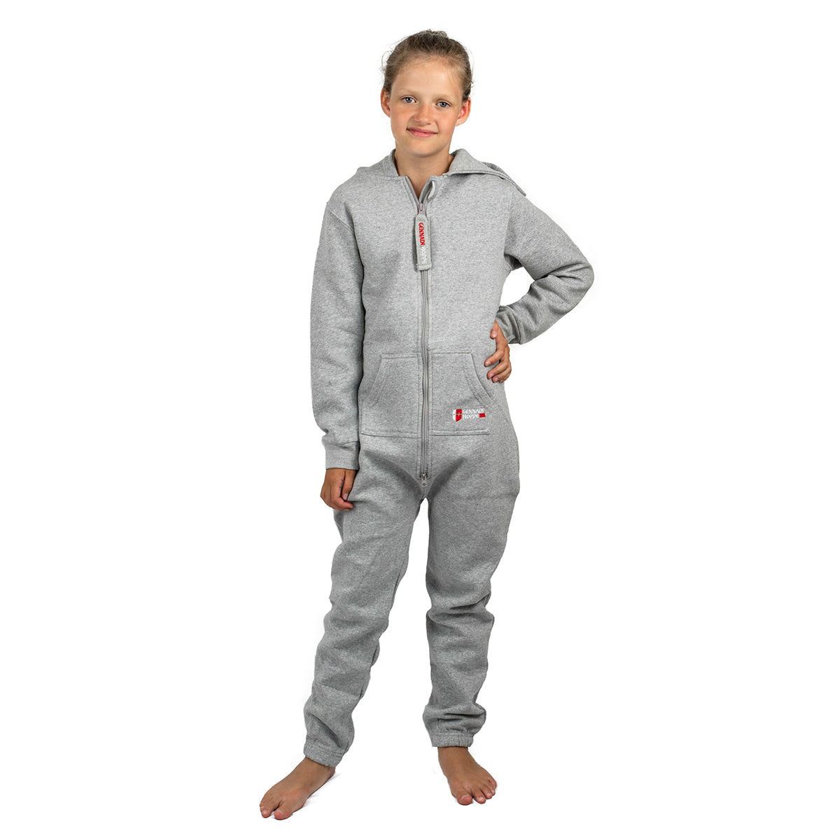 Gennadi Hoppe Kinder Jumpsuit - Jungen, Mädchen Onesie Jogger Einteiler Overall Jogging Anzug Trainingsanzug