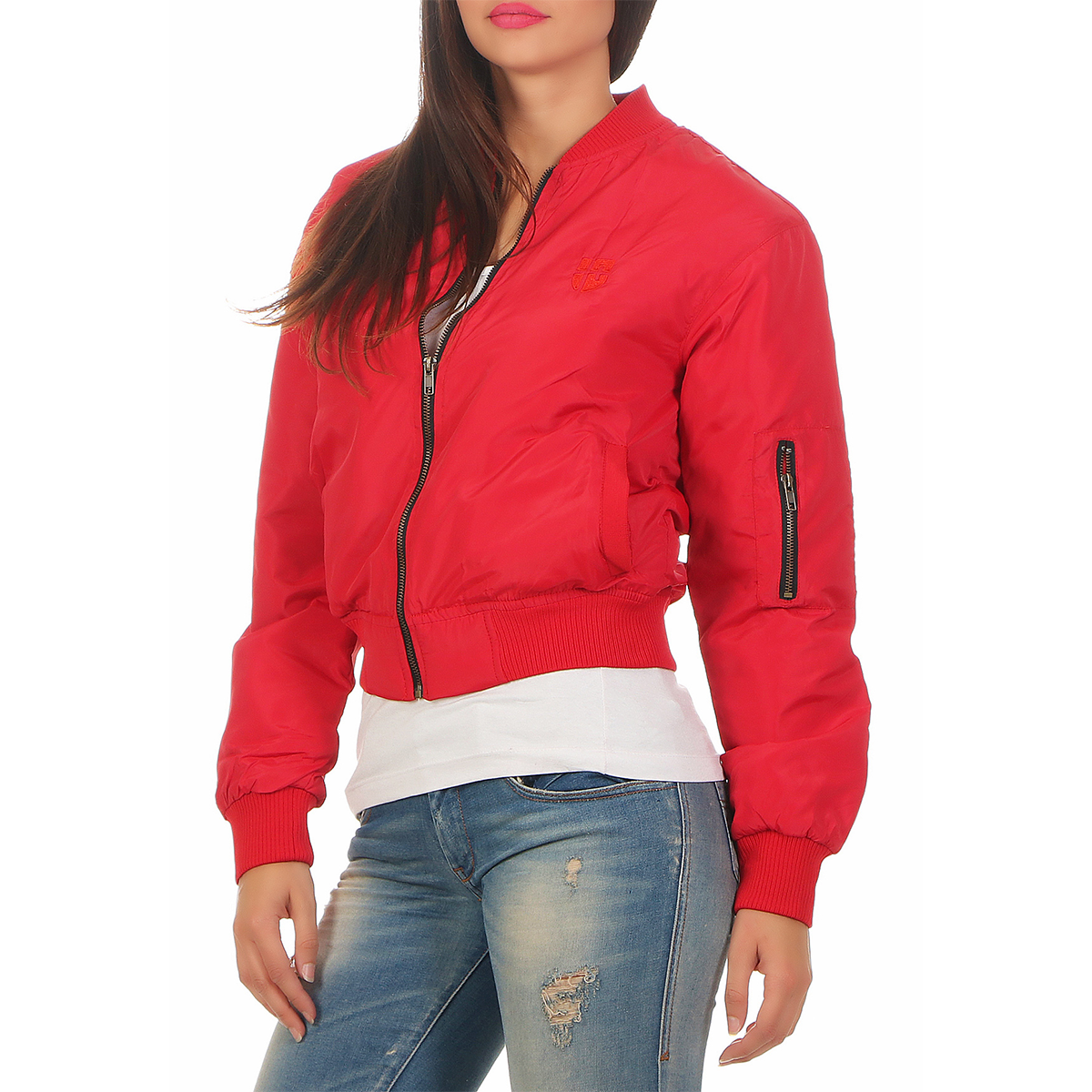 Gennadi Hoppe Damen Bomber Jacket Bomberjacke Pilotenjacke