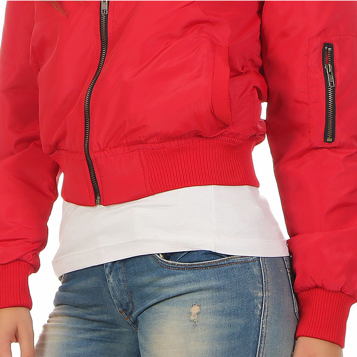 Gennadi Hoppe Damen Bomber Jacket Bomberjacke Pilotenjacke