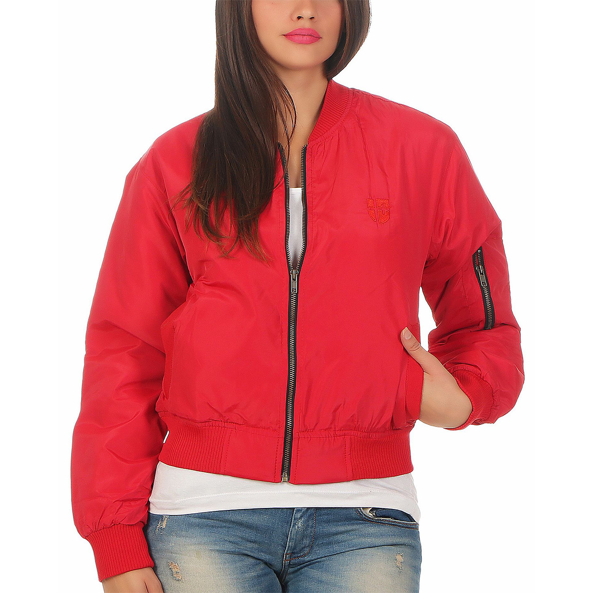 Gennadi Hoppe Damen Bomber Jacket Bomberjacke Pilotenjacke