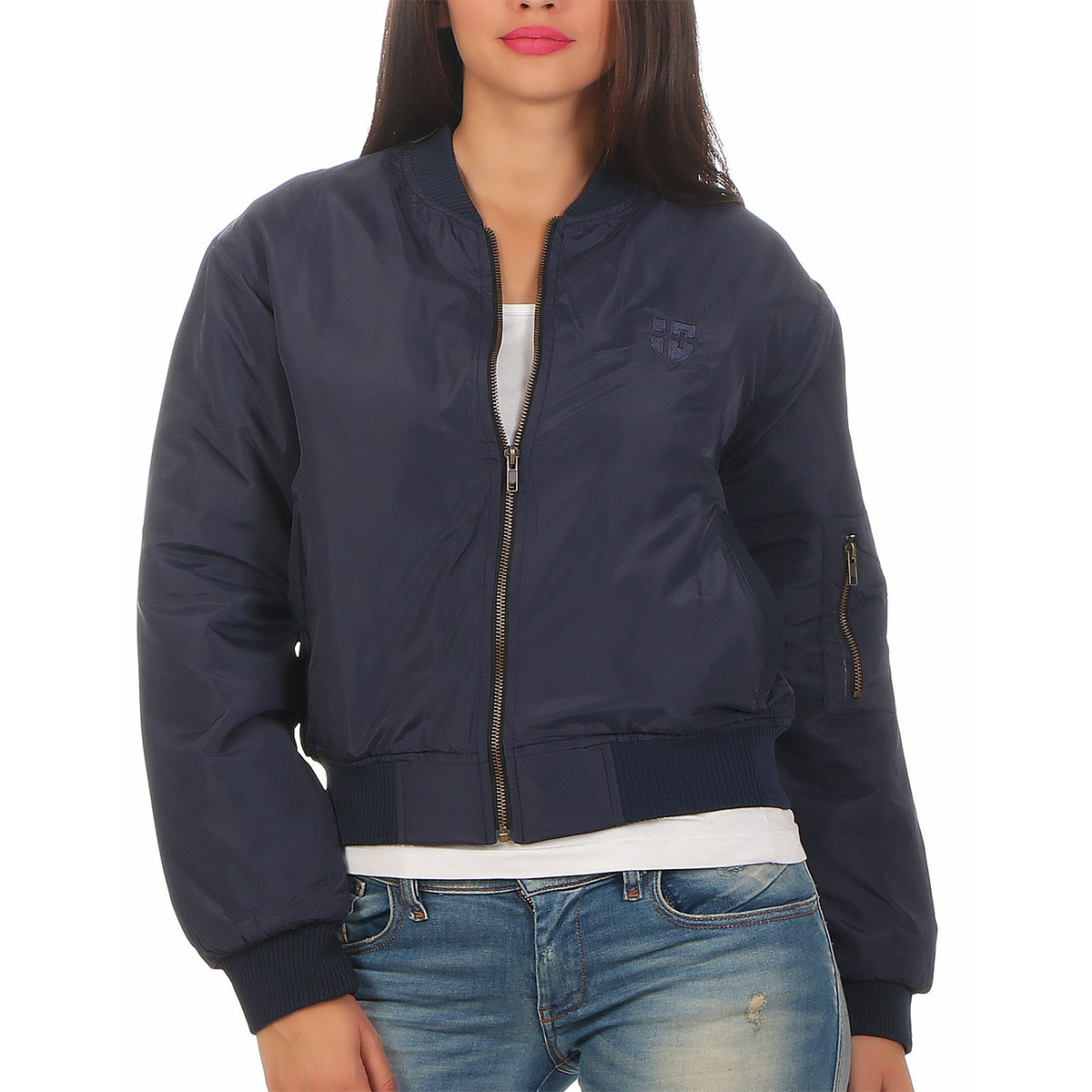 Gennadi Hoppe Damen Bomber Jacket Bomberjacke Pilotenjacke