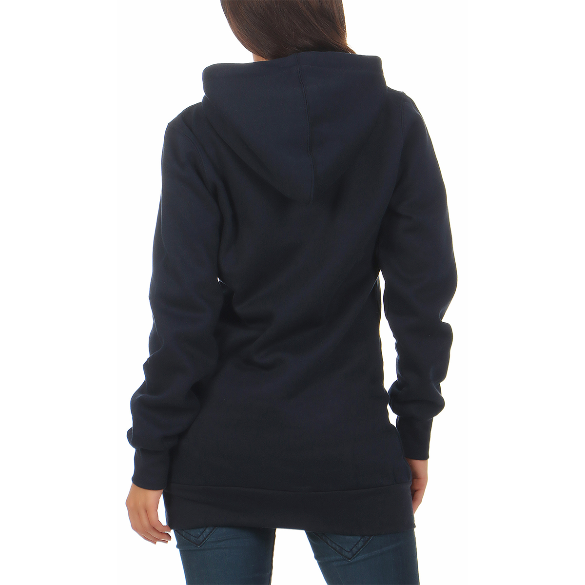 Gennadi Hoppe Damen Long Hoodie Longpulli Kapuzenpullover – store