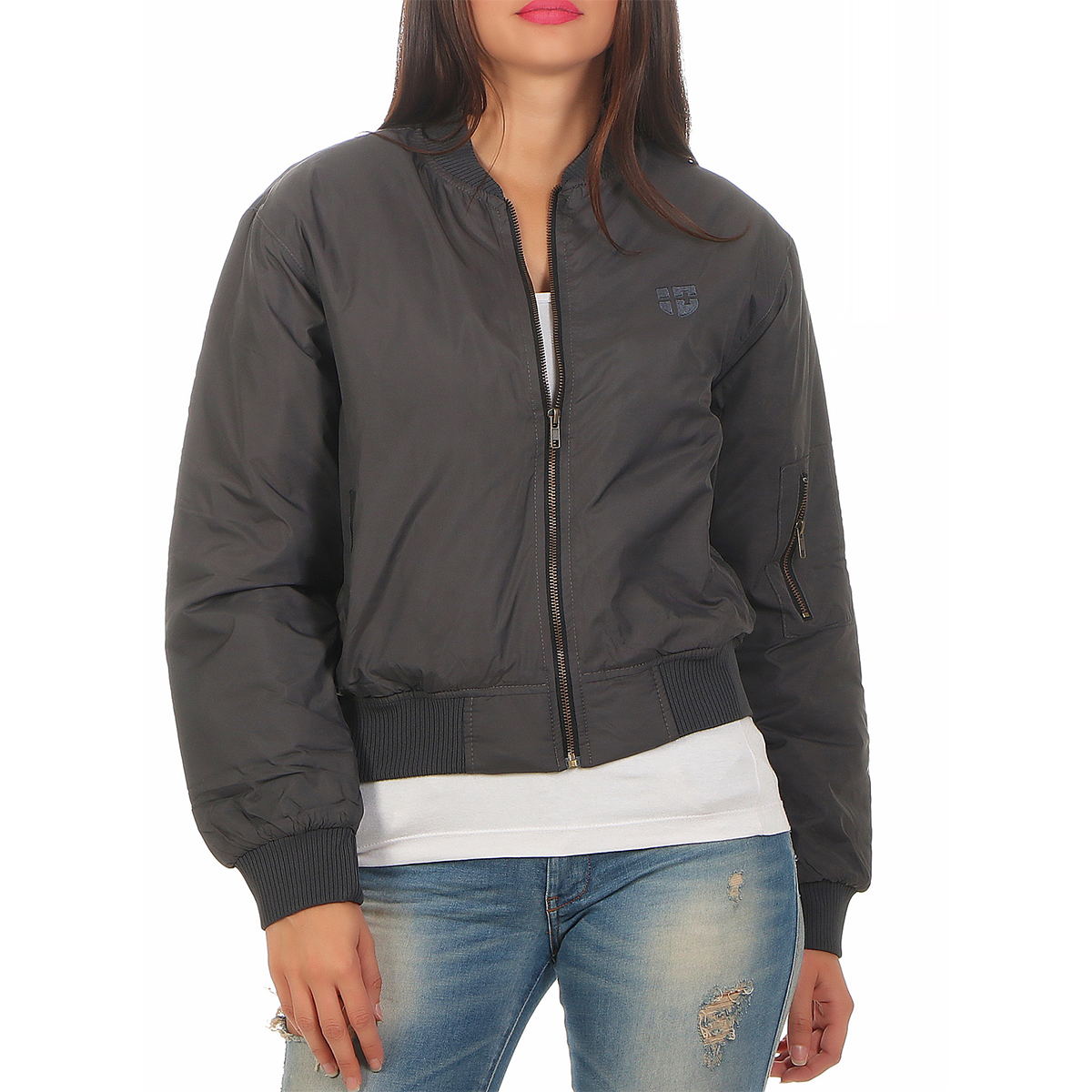 Gennadi Hoppe Damen Bomber Jacket Bomberjacke Pilotenjacke