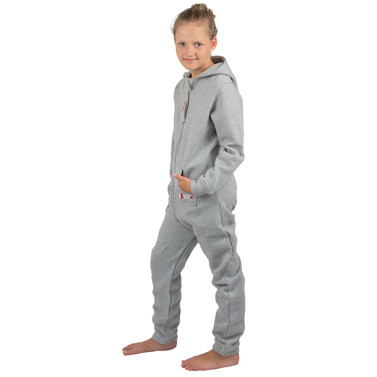 Gennadi Hoppe Kinder Jumpsuit - Jungen, Mädchen Onesie Jogger Einteiler Overall Jogging Anzug Trainingsanzug