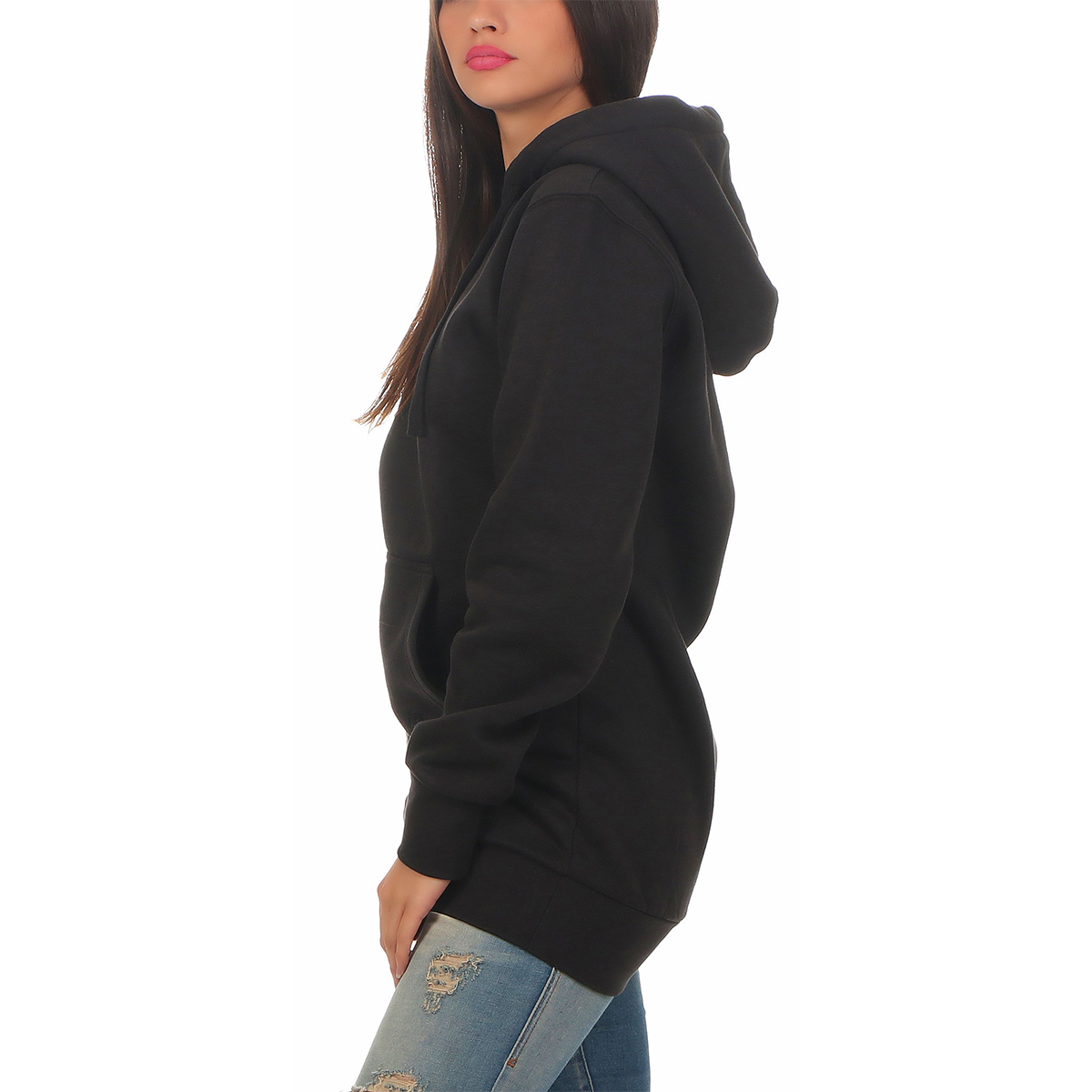 Gennadi Hoppe Damen Long Hoodie Longpulli Kapuzenpullover