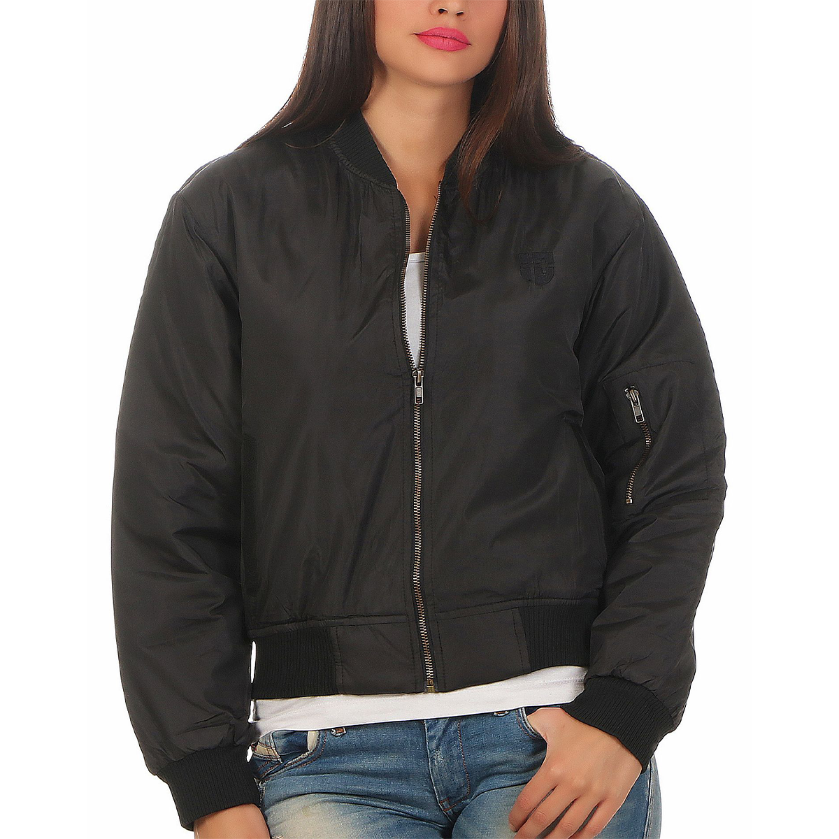 Gennadi Hoppe Damen Bomber Jacket Bomberjacke Pilotenjacke