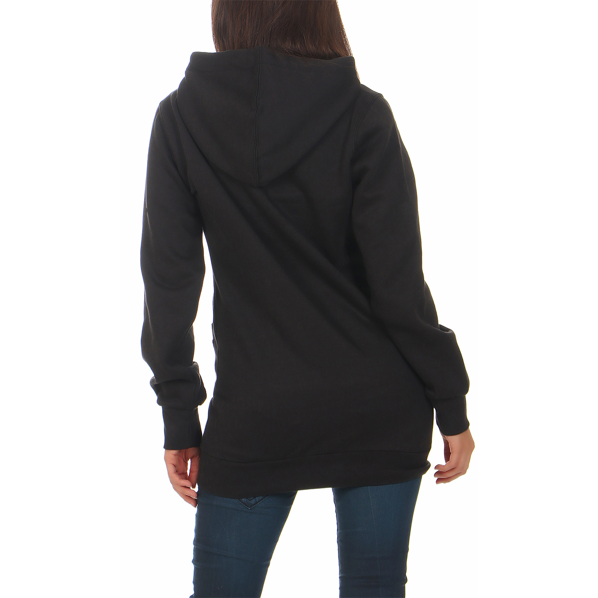 Gennadi Hoppe Damen Long Hoodie Longpulli Kapuzenpullover