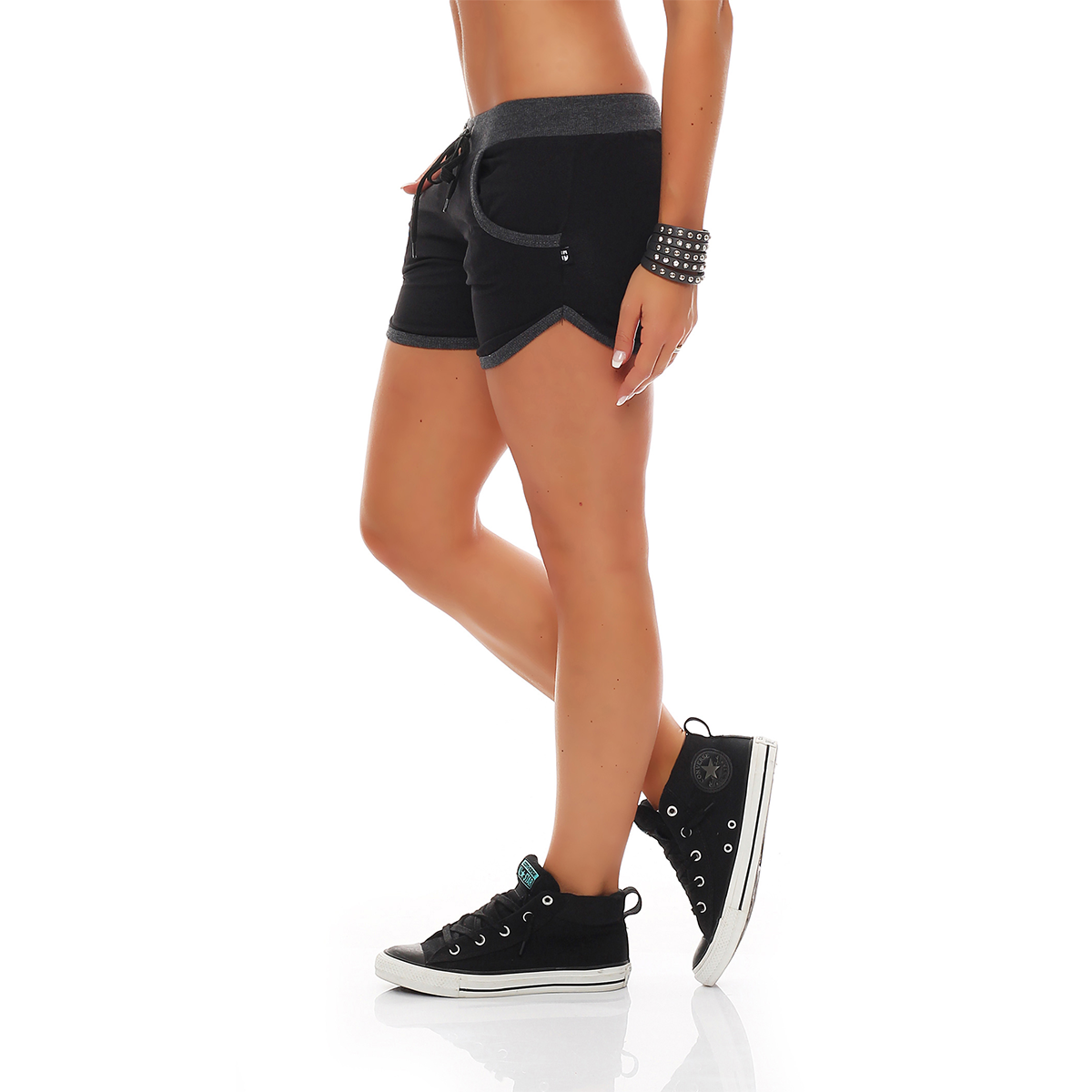 Damen Hot Pants mit Tasche