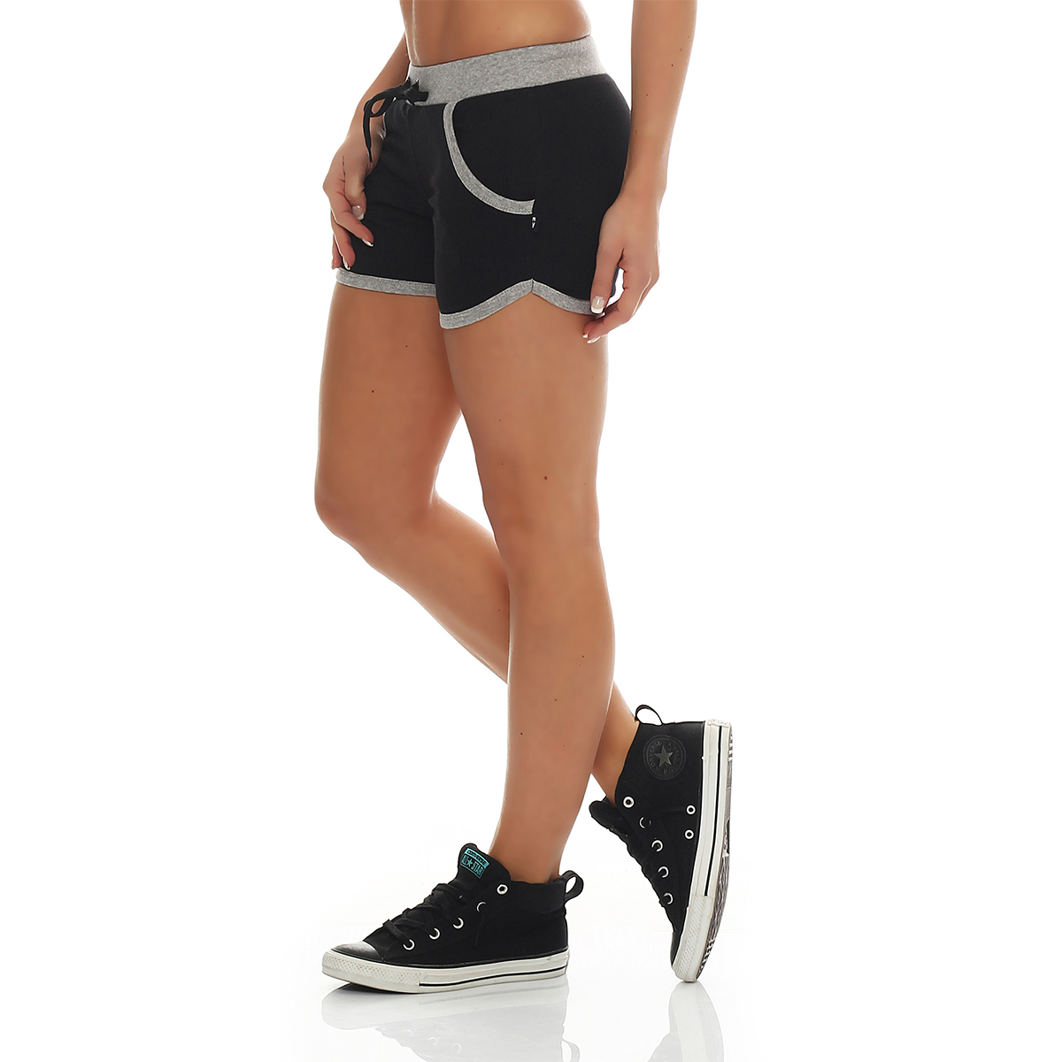 Damen Hot Pants mit Tasche