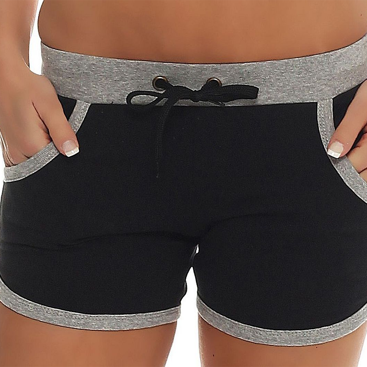 Damen Hot Pants mit Tasche